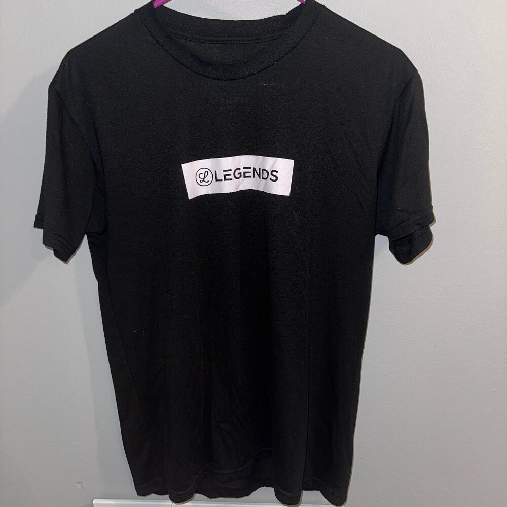 Legends Black Men's Logo T shirt - Medium